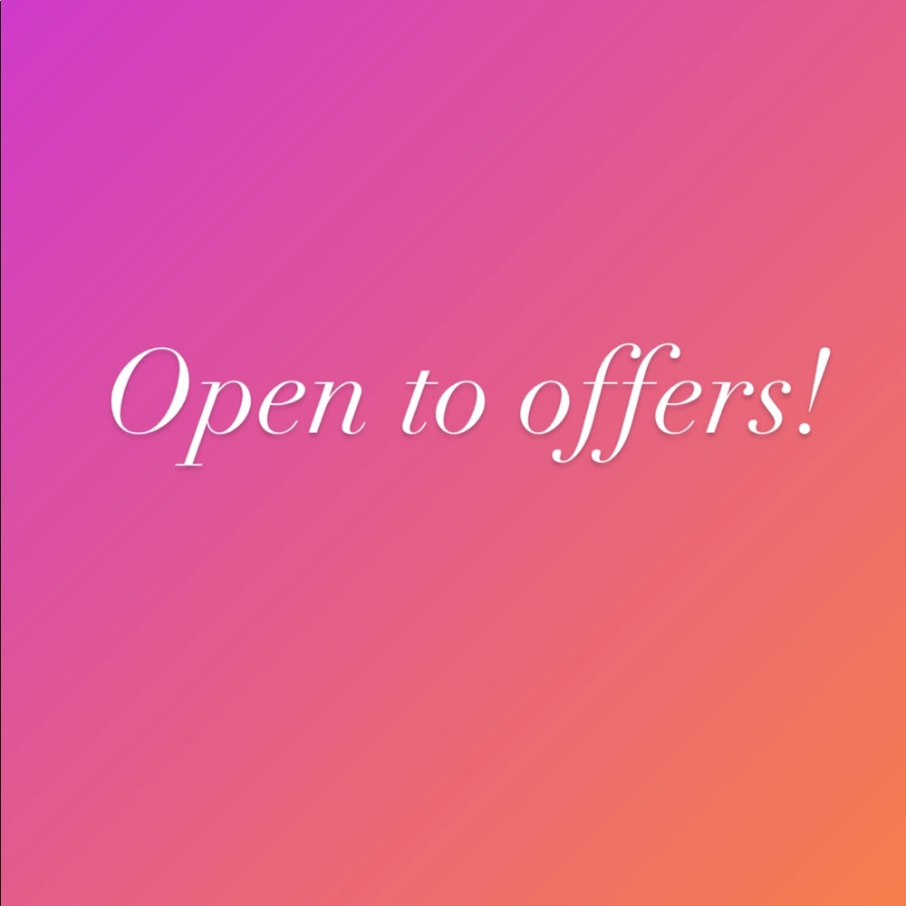 OPEN TO OFFERS!